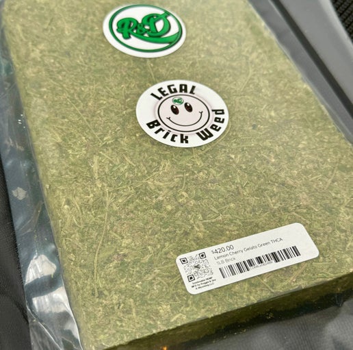 Lemon Cherry Gelato THC Brick Hemp Flower / 1/8 oz (3.5g)
